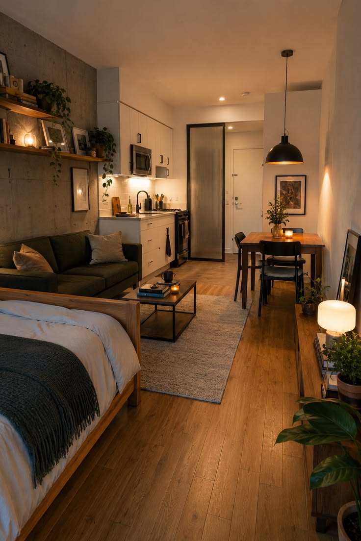 Modern Studio Apartment Interior